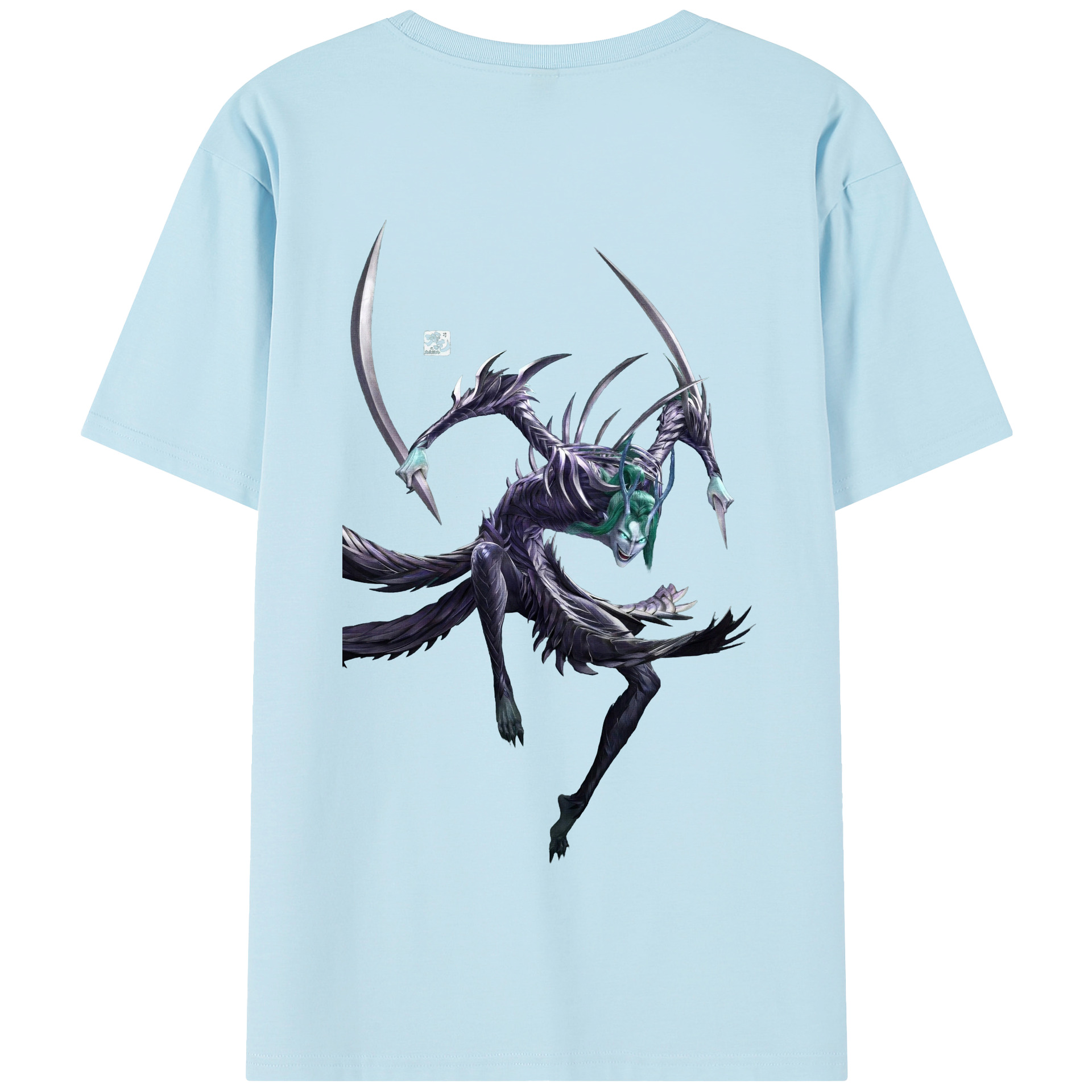 （画像用） Ne Zha 2 ナタ 魔童の大暴れ 綿100％半袖Tシャツ（背面プリント）